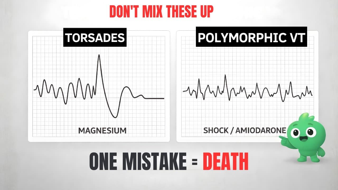 ACLS ECG Trap: Torsades or Polymorphic VT?