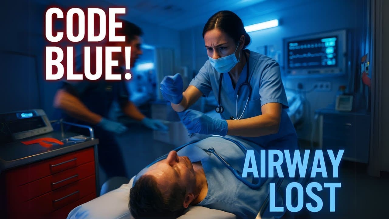 Lesson 1: CODE BLUE & Airway Emergencies Explained | Anyone can Intubate