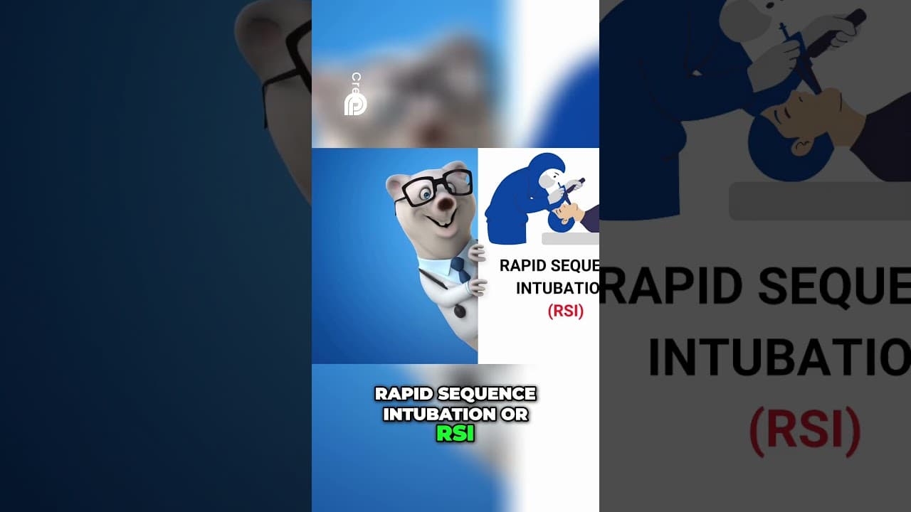 Mastering Rapid Sequence Intubation : 7 P's #medicaleducation #nursing #intubation